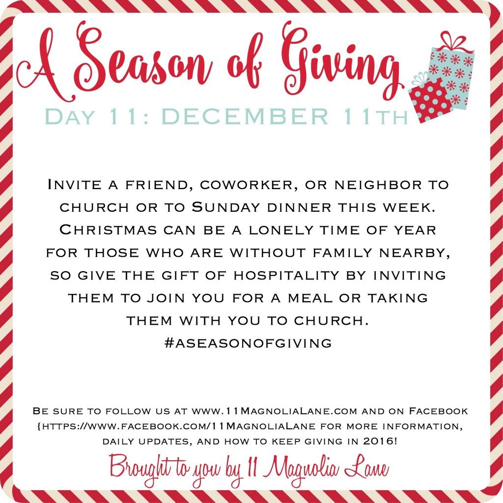 A Season of Giving: Day 11