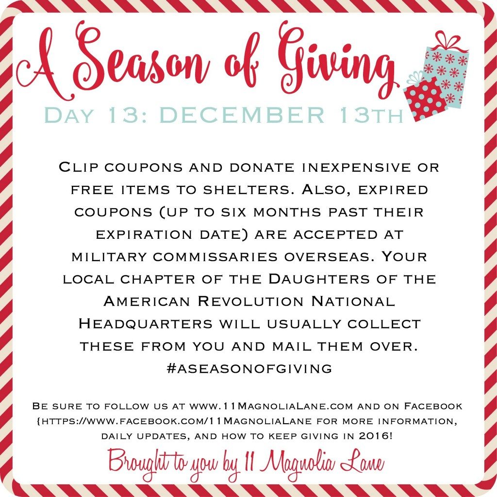 A Season of Giving: Day 13