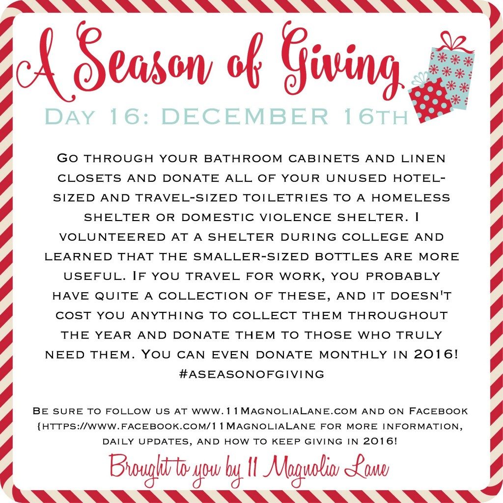 A Season of Giving: Day 16