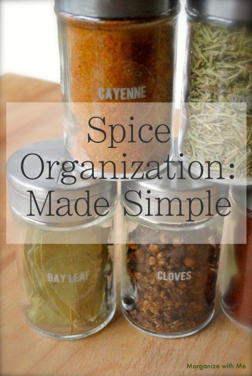 Keep your kitchen organized and your spices labeled and up to date, it's easy if you focus on a basic core of spices that you use over and over again. See printable list and easy storage options here.