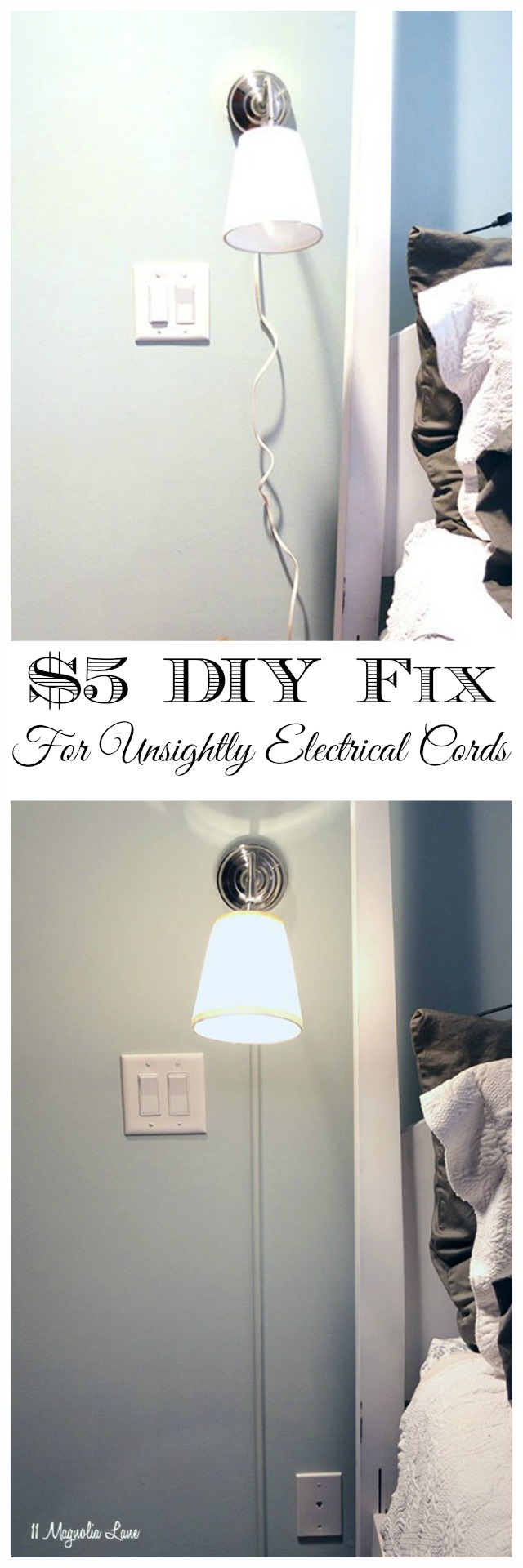 How to hide unsightly electrical cords | 11 Magnolia Lane