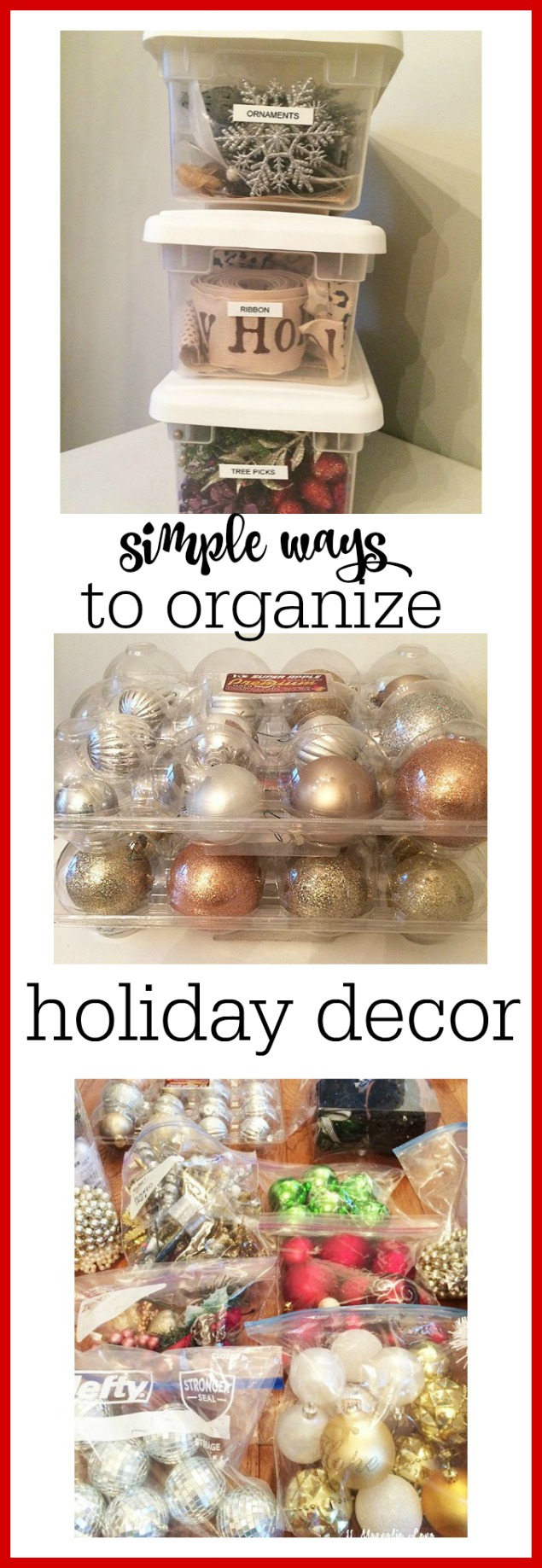Tips & Tricks to Organize all that Holiday Decor! 11 Magnolia Lane