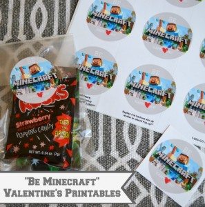 Minecraft Valentines Day Printables