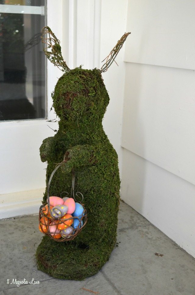 Moss bunny porch