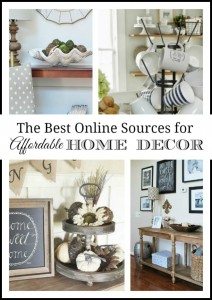 Where to buy inexpensive and unique home decor online--great collection of resources for inexpensive and unique finds for your home