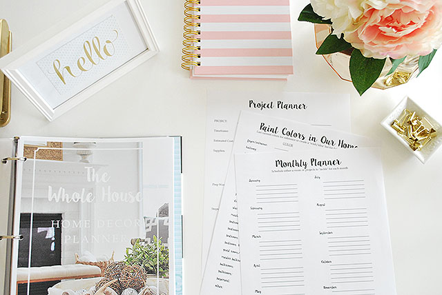 Organize your home decor with our Whole House Home Decor Planner