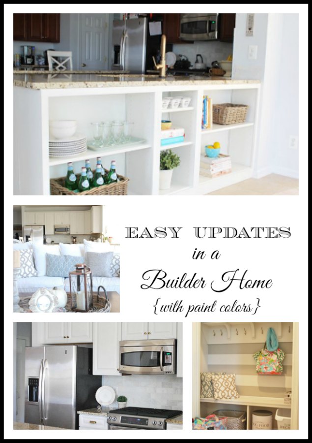 Easy updates in a builder-basic home including paint colors and affordable DIY projects
