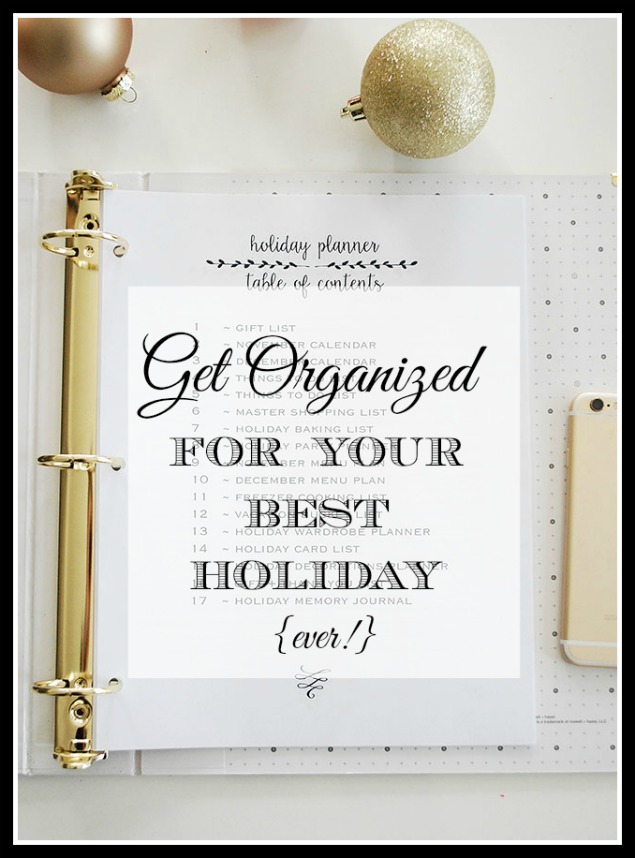 Easy ways to get organized for the holidays ahead of time this year. Save stress, prepare and be ready when Christmas arrives!