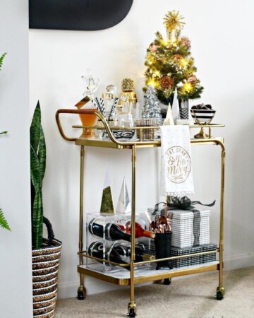 Christmas bar cart | This Is Our Bliss