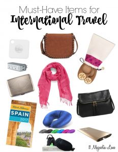 My must-have items for international travel | 11 Magnolia Lane
