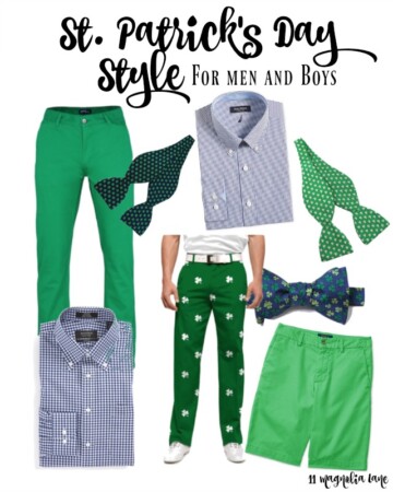 St. Patrick's Day style for men and boys | 11 Magnolia Lane