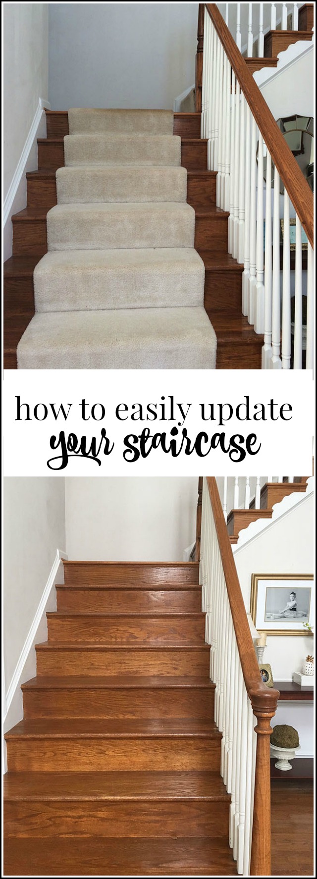 Stair Redo with Painted Treads and Beadboard Risers