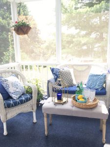 Summer Porch + Outdoor Table Setting