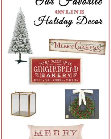 Where You Can Find Affordable Holiday Decor Online {And Inexpensive Flocked Trees}
