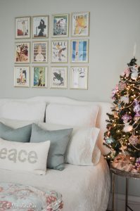 Christy's 2017 Holiday Home Tour | Nutcracker-themed Christmas tree in a teen girl's pale aqua room | 11 Magnolia Lane
