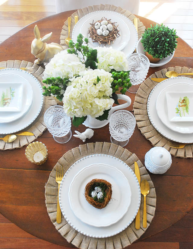 Beautiful Spring Tables Tour–An Easter Tablescape