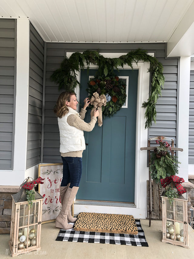 Easy DIY Hoop Christmas Wreath - Sincerely, Sara D.