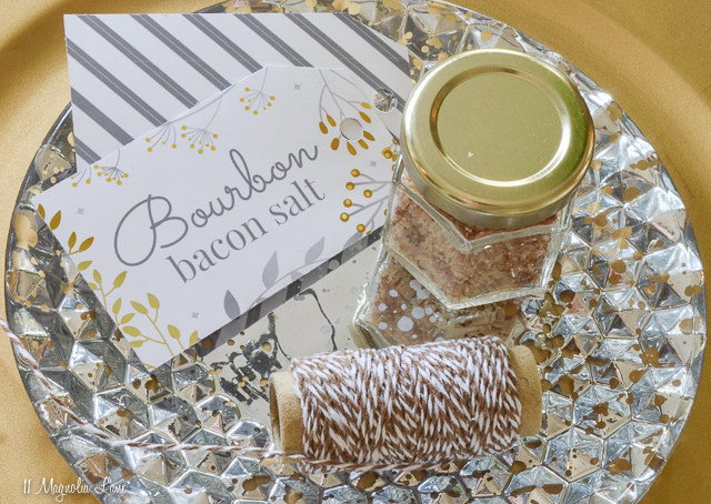Bourbon Bacon Salt-easy DIY gift recipe-free printable labels | 11 Magnolia Lane