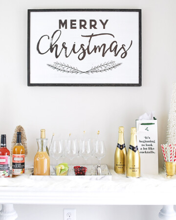 Easy Holiday Entertaining Idea-- Mix Your Own Prosecco Cocktail Bar