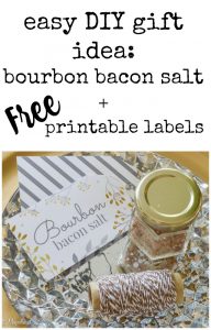 Bourbon Bacon Salt Printable Tags
