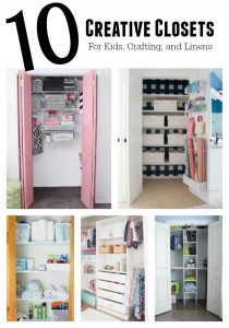 Ten Creative Closets: kids' rooms, craft rooms, offices, and linens | 11 Magnolia Lane