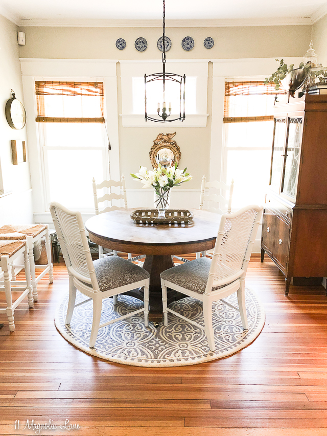 Spring dining room updates in the MCC House | 11 Magnolia Lane