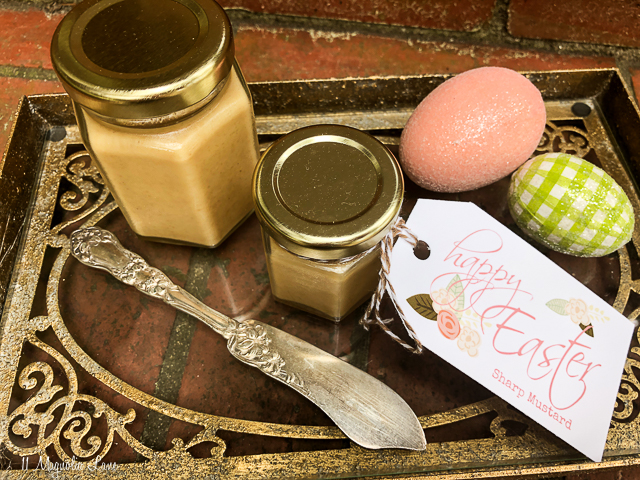 Easter Hostess Gift: Homemade Sharp Mustard Recipe and Printable Easter Tags | 11 Magnolia Lane