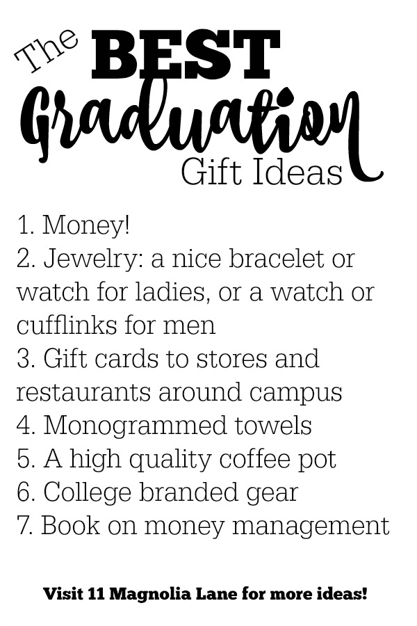 The Best Graduation Gift Ideas for High School Graduates | 11 Magnolia Lane