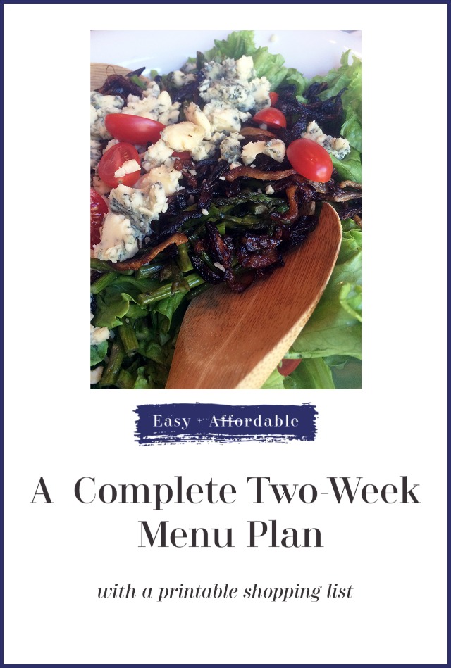 Friday Free For All: Another 2-Week Menu Plan
