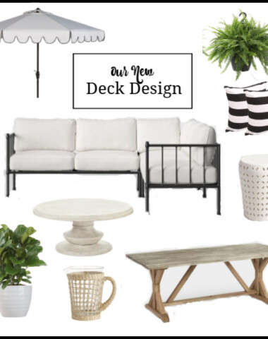 Outside Deck Area Affordable Black and White Design Board