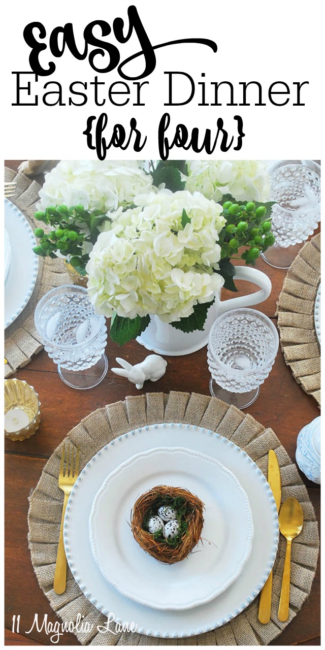 An Easter Menu for Four