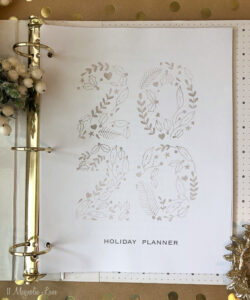 A free printable holiday planner for 2020