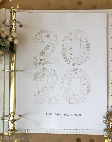 A free printable holiday planner for 2020