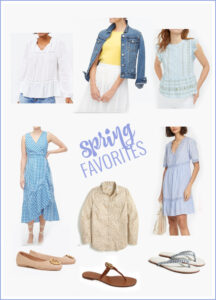 A collection of affordable fashion finds for spring