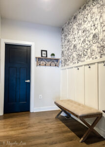 Mudroom Decor and Painted Doors