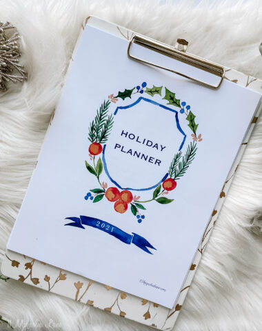 printable holiday planner (free)