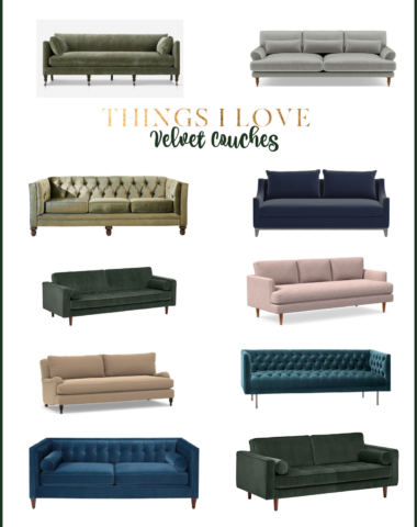 Affordable Velvet Sofas in all price ranges and colors