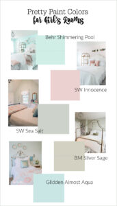 Paint Colors for Girls Rooms or Baby Girl Nurseries