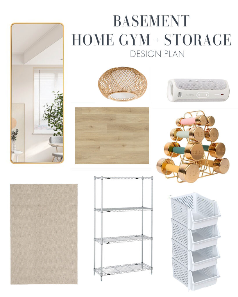 Our Basement Design Plans {Rec Room, Home Gym + Storage}
